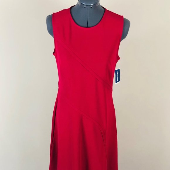 DKNY Red Dress‎ Size 6 NWT - Picture 1 of 6